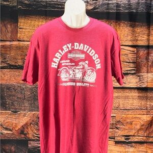 Harley-Davidson Burgundy Short Sleeve Motorcycle Graphic Tee